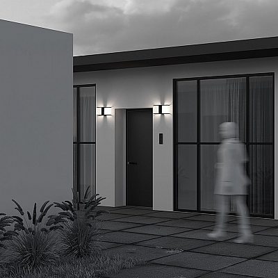 Facade luminaire Maytoni Floeva black E27 IP65