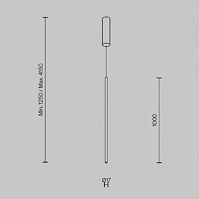 Rippvalgusti Maytoni Halo messing 15W 1100lm CRI80 120° IP20 2600 K, 3500 K