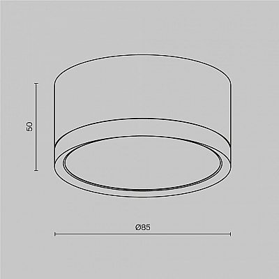 Spotlight Maytoni Hoop white GX53 IP20