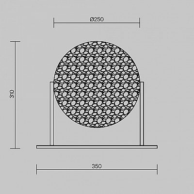 Настольный светильник Maytoni Mangata хром 7W 250lm 360° IP20 dimmerdatav 830