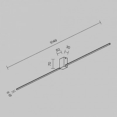 Wall lamp Maytoni Pars 12W 1050lm 110° IP20 930