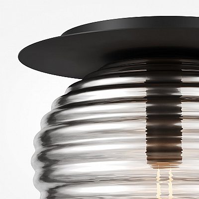 Ceiling lamp Maytoni Reels black 60W E27 IP20