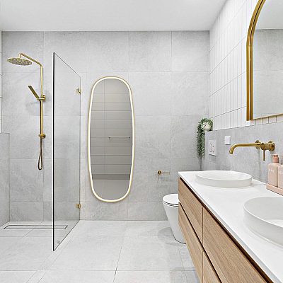 Mirror Mirror and More Diana gold 27W 3100lm IP44 3000K, 4000K 2CCT