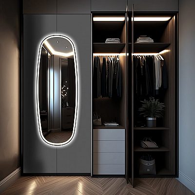 Mirror Mirror and More Diana black 27W 3100lm IP44 3000K, 4000K 2CCT