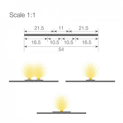 Alumiiniprofiili LUZ NEGRA MUNICH Dividing plate
