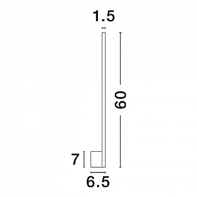 Seinavalgusti Nova Luce Aden must 10W 700lm 120° IP20 830