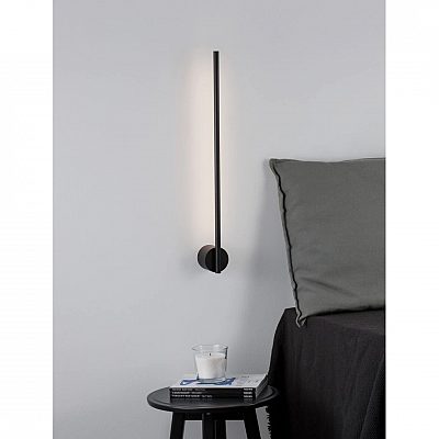 Seinavalgusti Nova Luce Aden must 10W 700lm 120° IP20 830