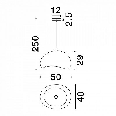 Rippvalgusti Nova Luce Aere valge 230V E27 IP20