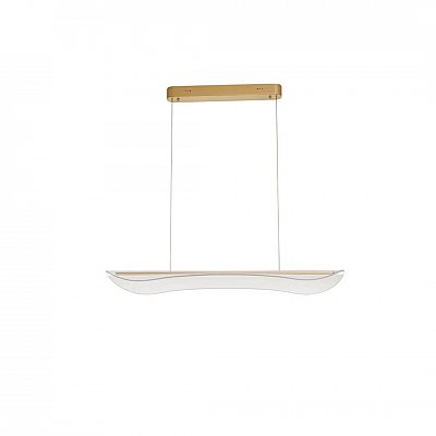 Rippvalgusti Nova Luce Agos läbipaistev / kuldne 230V 34W 2562lm IP20 TRIAC 3000K soe valge