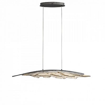 Rippvalgusti Nova Luce Amando läbipaistev / must 230V 27W 1112lm IP20 TRIAC 3000K soe valge