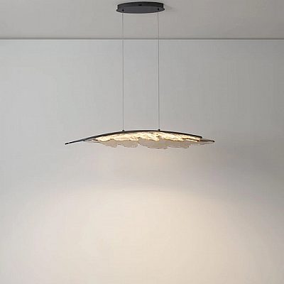 Rippvalgusti Nova Luce Amando läbipaistev / must 230V 27W 1112lm IP20 TRIAC 3000K soe valge