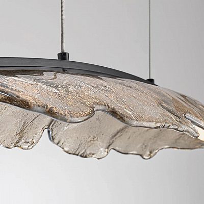 Rippvalgusti Nova Luce Amando läbipaistev / must 230V 27W 1112lm IP20 TRIAC 3000K soe valge