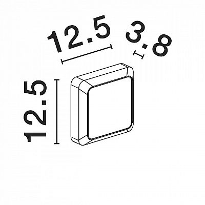 Fassaadivalgusti Nova Luce Appia must 230V 5W 367lm IP54 830