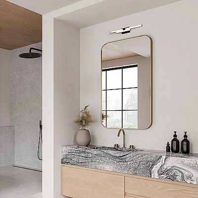 Wall light Nova Luce Atom black 14W 1342lm IP44 840