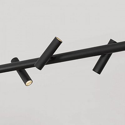 Pendant lamp Nova Luce Avelo black 230V 29W 2034lm IP20 TRIAC 3000K warm white