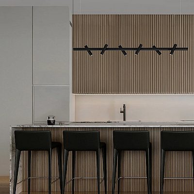 Pendant lamp Nova Luce Avelo black 230V 29W 2034lm IP20 TRIAC 3000K warm white