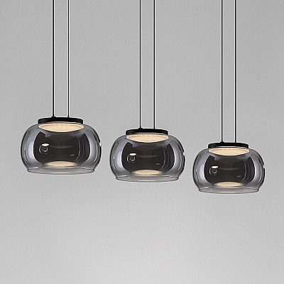 Pendant lamp Nova Luce Bios gray 230V 25W 1515lm IP20 TRIAC 3000K warm white