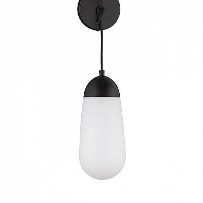 Настенный светильник Nova Luce Blaky черный / белый 230V E14 IP20