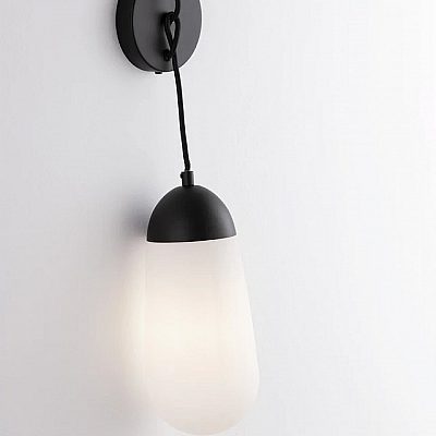 Настенный светильник Nova Luce Blaky черный / белый 230V E14 IP20