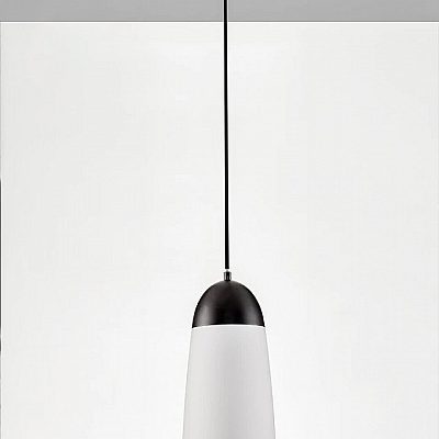 Подвесной светильник Nova Luce Blaky 1 черный / белый 230V E14 IP20