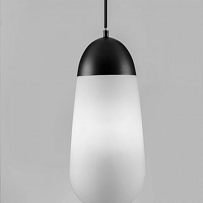 Подвесной светильник Nova Luce Blaky 1 черный / белый 230V E14 IP20