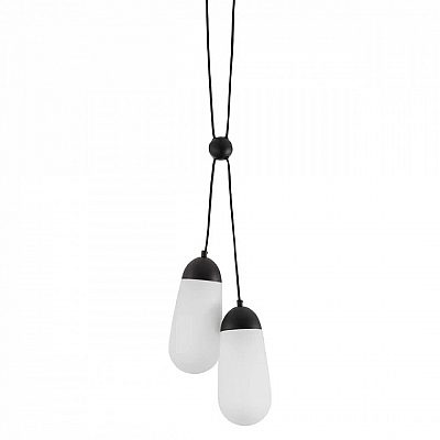 Подвесной светильник Nova Luce Blaky 2 черный / белый 230V E14 IP20