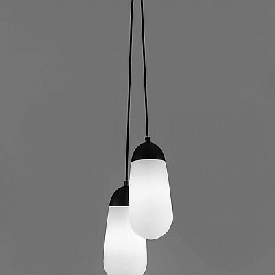Подвесной светильник Nova Luce Blaky 2 черный / белый 230V E14 IP20