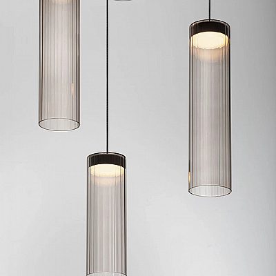 Подвесной светильник Nova Luce Brielle 5 прозрачный / черный 230V 29W 930lm IP20 830