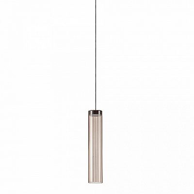 Rippvalgusti Nova Luce Brielle läbipaistev / must 230V 6W 282lm IP20 3000K soe valge