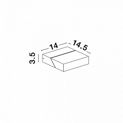 Fassaadivalgusti Nova Luce Brin must 230V 10W 341lm IP65 830