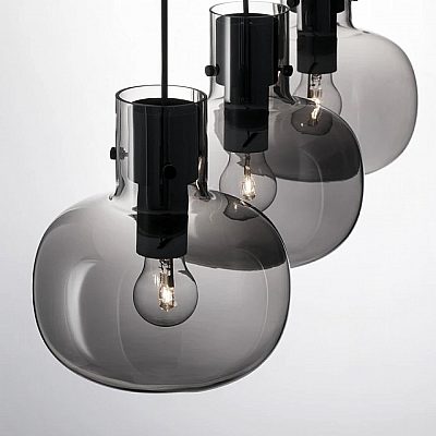 Pendant lamp Nova Luce Cinzia smoke 230V E27 IP20