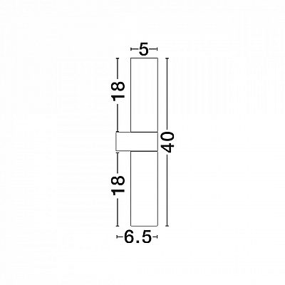 Wall light Nova Luce Corb black / white CRI80 E14 IP44
