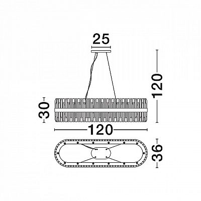 Chandelier Nova Luce Crown 28 230V G9 IP20