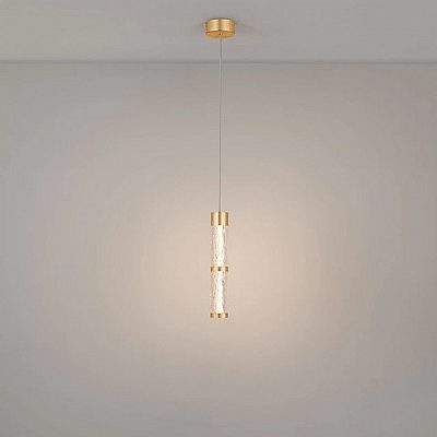 Подвесной светильник Nova Luce Decora прозрачный / золотой 11W 840lm IP20 switch dimmer 830