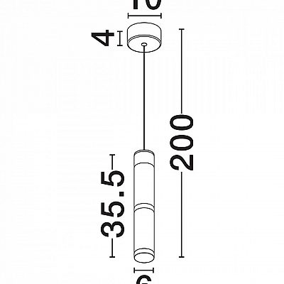 Подвесной светильник Nova Luce Decora прозрачный / золотой 11W 840lm IP20 switch dimmer 830