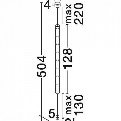 Floor lamp Nova Luce Decora transparent / golden 31W 2249lm IP20 switch dimmer 830