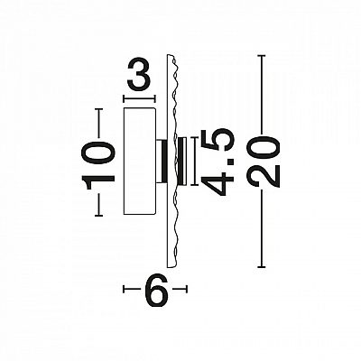Wall light Nova Luce Delion chrome 230V 5W 236lm IP20 TRIAC 830