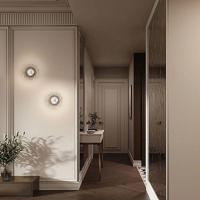 Wall light Nova Luce Delion chrome 230V 5W 236lm IP20 TRIAC 830