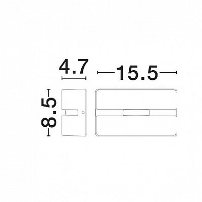 Fassaadivalgusti Nova Luce Dio must 230V 4W 60lm IP65 3000K soe valge