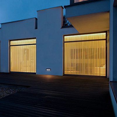 Recessed facade luminaire Nova Luce Echo black 6W 370lm IP54 830