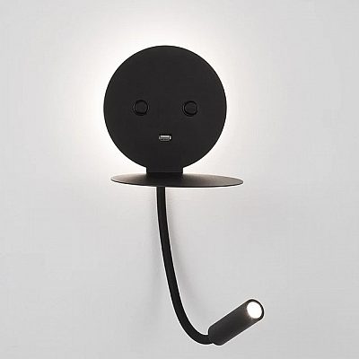 Wall light Nova Luce Eclip black 230V 9W 520lm IP20 830