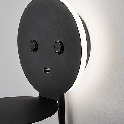 Wall light Nova Luce Eclip black 230V 9W 520lm IP20 830