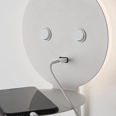 Wall light Nova Luce Eclip white 230V 9W 520lm IP20 830