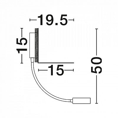 Wall light Nova Luce Eclip white 230V 9W 520lm IP20 830