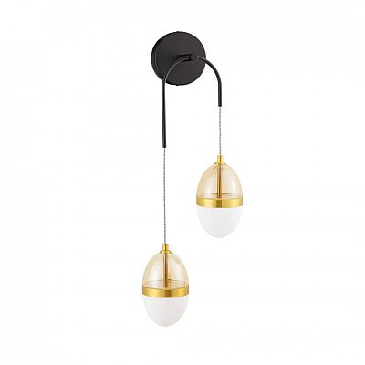 Wall light Nova Luce Egna 2 gold / amber 230V 24W 1680lm IP20 830