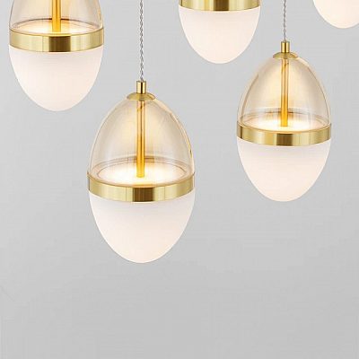 Rippvalgusti Nova Luce Egna 5 kuldne / amber 58W 3480lm 45° IP20 830