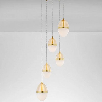 Rippvalgusti Nova Luce Egna 5 kuldne / amber 58W 3540lm IP20 830