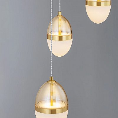 Rippvalgusti Nova Luce Egna 5 kuldne / amber 58W 3540lm IP20 830