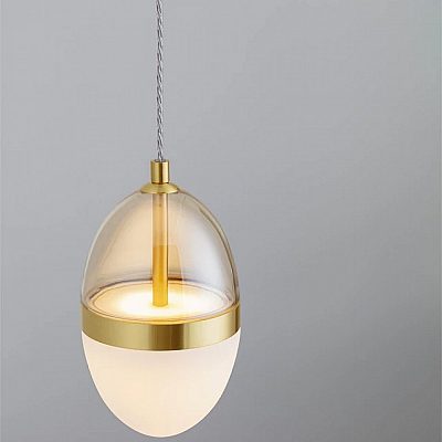 Pendant lamp Nova Luce Egna gold / amber 13W 780lm IP20 830