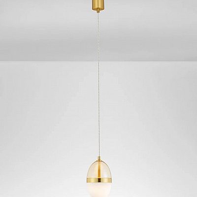 Pendant lamp Nova Luce Egna gold / amber 13W 780lm IP20 830